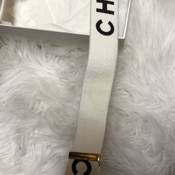 CHANEL SUSPENDERS WHITE/BLACK 🖤🤍 - Picture 6 of 7